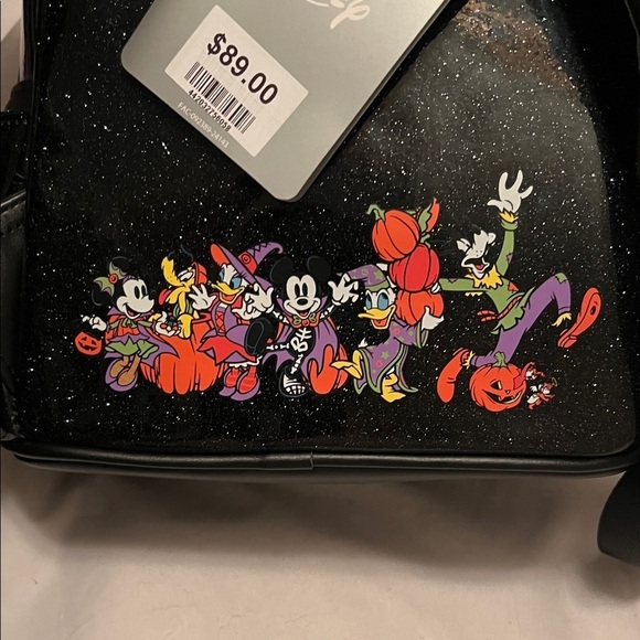 Disney lounge fly Black and Orange Halloween  Backpack glow in dark main image 6